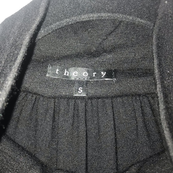 Theory drop hem keyhole dress w/ mock neck - Picture 4 of 6